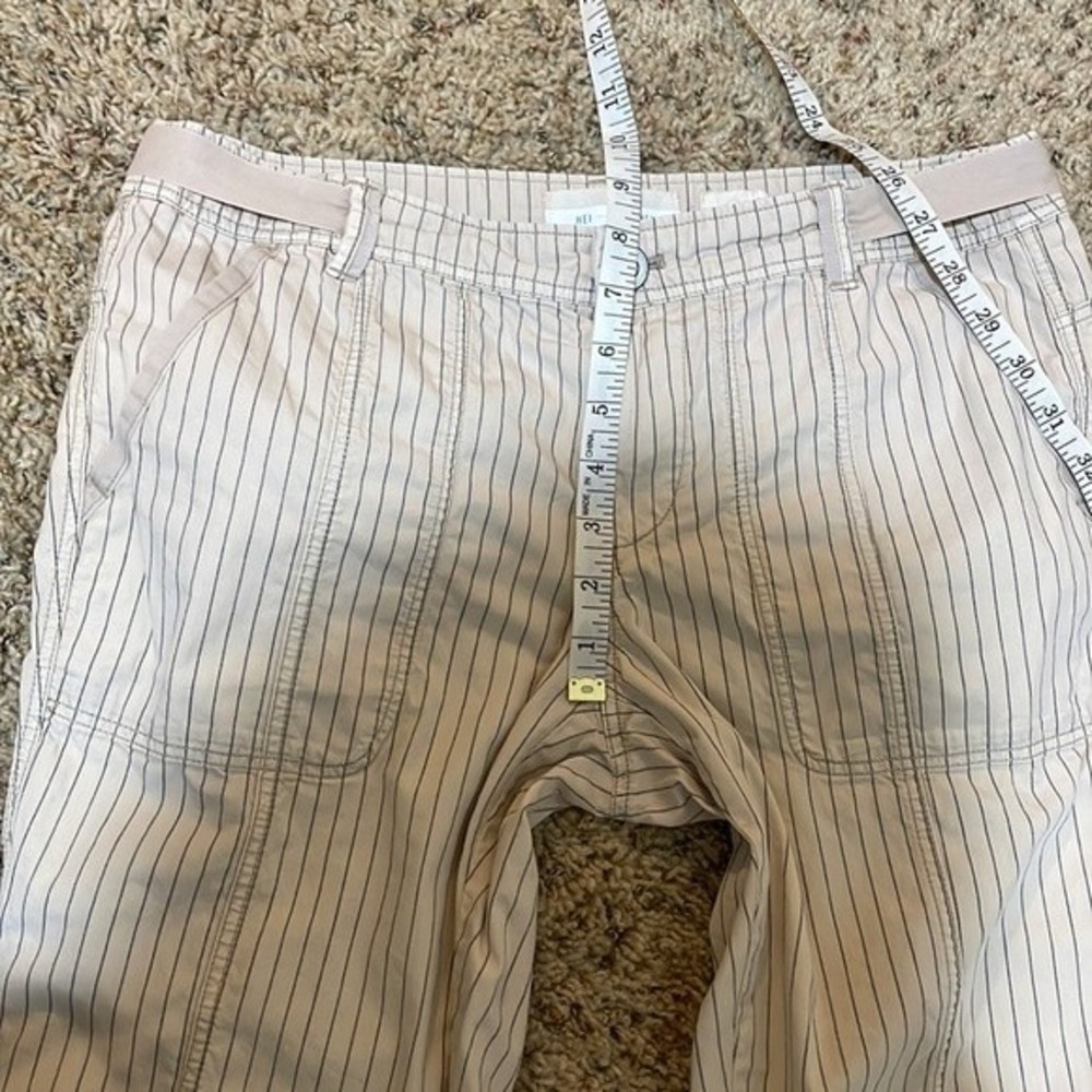 SOLD - Anthropologie Hei Hei Beachwalk Utility Stripe Neutral Pants Size 28 - Picture 12 of 13